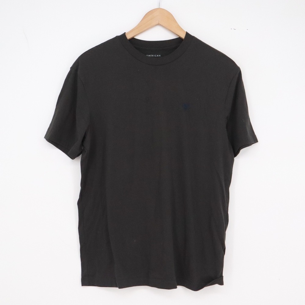 American Eagle T-Shirt Mens S Super Soft Standard Fit Charcoal Grey Logo